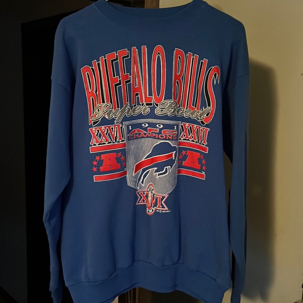 Buffalo Bills Retro Sweatshirt 1991 AFC Champs Unisex